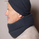 Moss Unisex Cashmere Snood | Ink