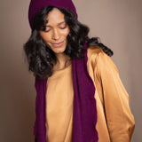 Mya Cashmere Beanie Hat | Beetroot