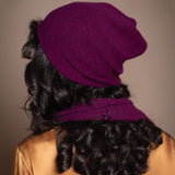 Mya Cashmere Beanie Hat | Beetroot