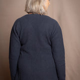 Mya V-Ausschnitt Kaschmirpullover | Ink