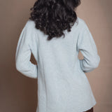 Mya V Neck Cashmere Sweater | Morning Mist