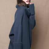 Luxury Cashmere Oversized Sweater in Blue