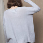 Luxury Oversized Cashmere Sweater Grey