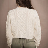 Róisín Cashmere Aran Cardigan | Cream