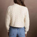 Róisín Cashmere Aran Sweater | Cream