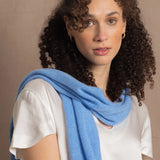 Sarah Cashmere Scarf | Sky Blue