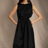 Síoda Venus de Milo Silk Dress | Black
