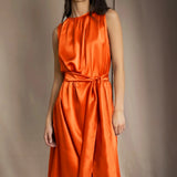 Síoda Venus de Milo Silk Dress | Orange