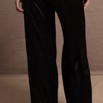 luxury trousers made from 100% silk in black
