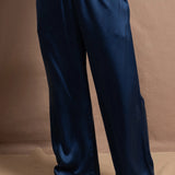 Síoda Silk Wide Leg Trouser | Teal