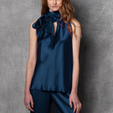 Síoda Pussy Bow Top | Teal