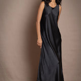 Síoda Silk Slip Opera Dress | Black