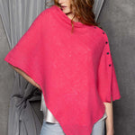 Luxury Cashmere Cape in Pink