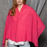 Luxury Cashmere Cape in Pink