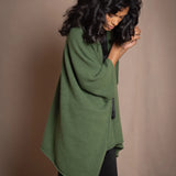 Throwover Cashmere Cardigan | Fern