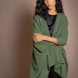 Throwover Cashmere Cardigan | Fern