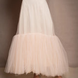 Tulle Slim Skirt | Marshmallow