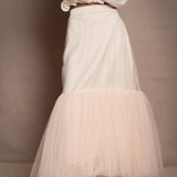 Tulle Slim Skirt | Marshmallow