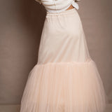 Tulle Slim Skirt | Marshmallow