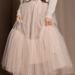 tulle skirt in light pink