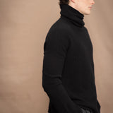 Fisherman Swing Cashmere Sweater |  Black