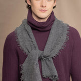 Frankie Cashmere Scarf | Dark Flannel