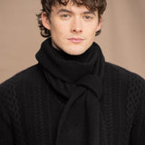 Mark Cashmere Scarf | Black/Navy