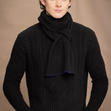 Mark Cashmere Scarf | Black/Navy