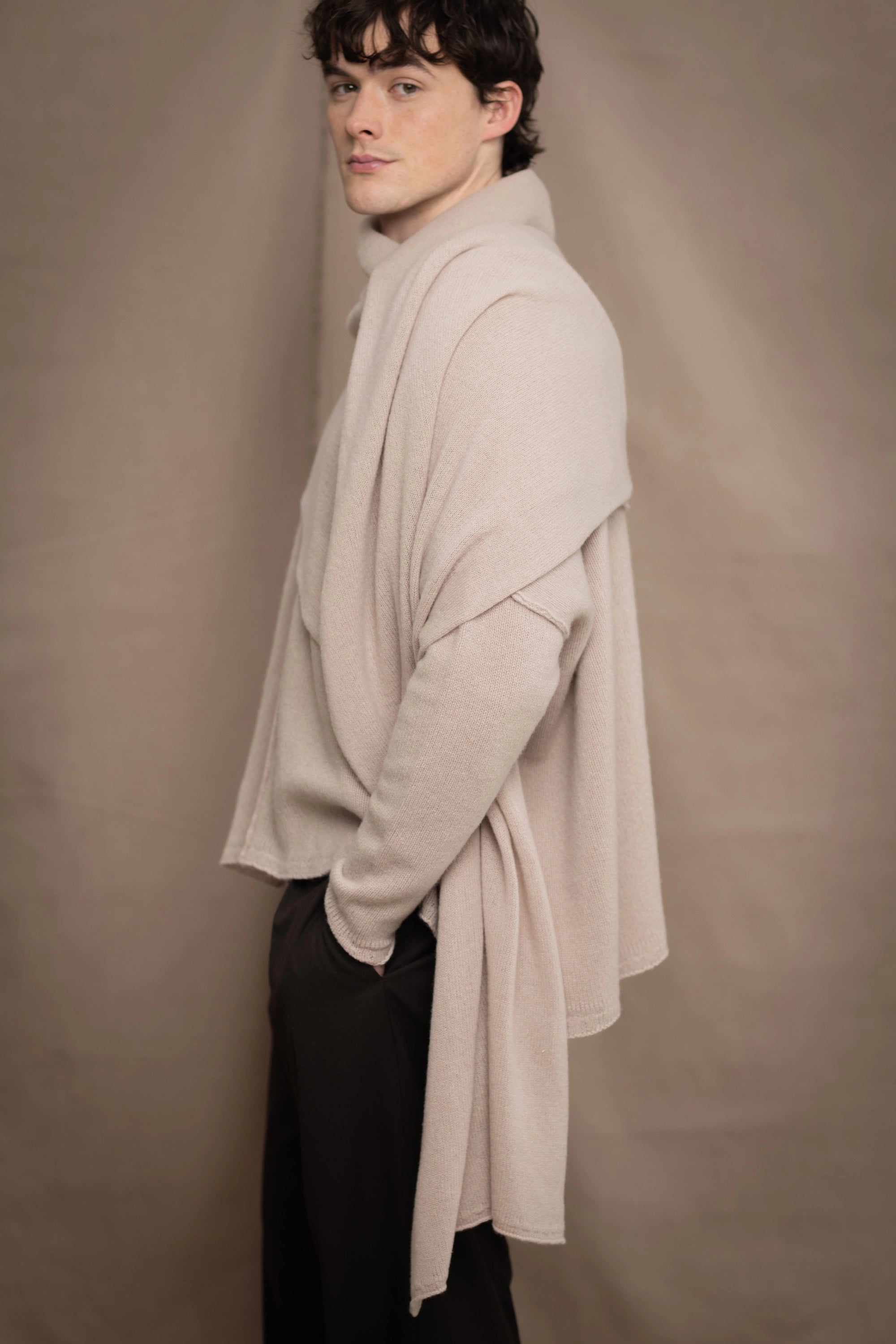 Emma Cashmere Wrap | Oyster