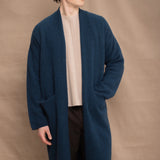 Full Bloom Cocoon Cashmere Coat | Teal