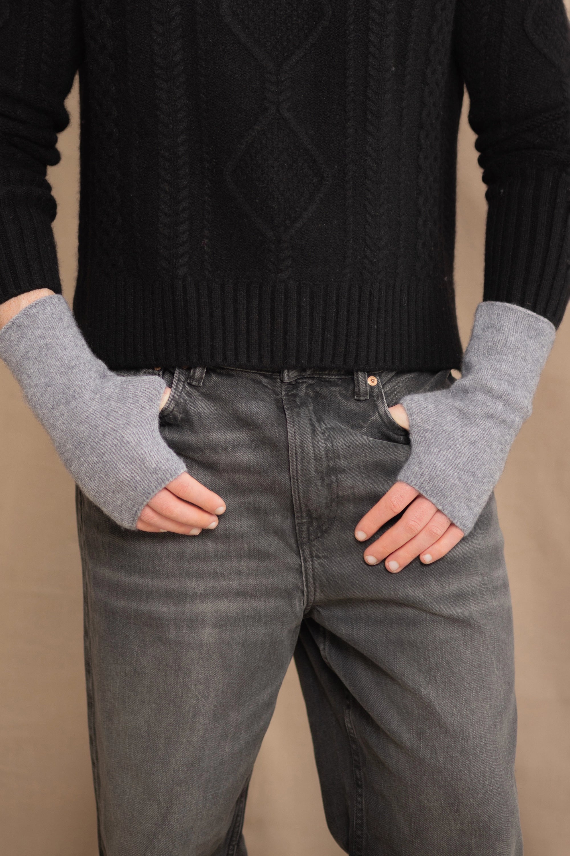 Fingerless Cashmere Gloves | Flannel