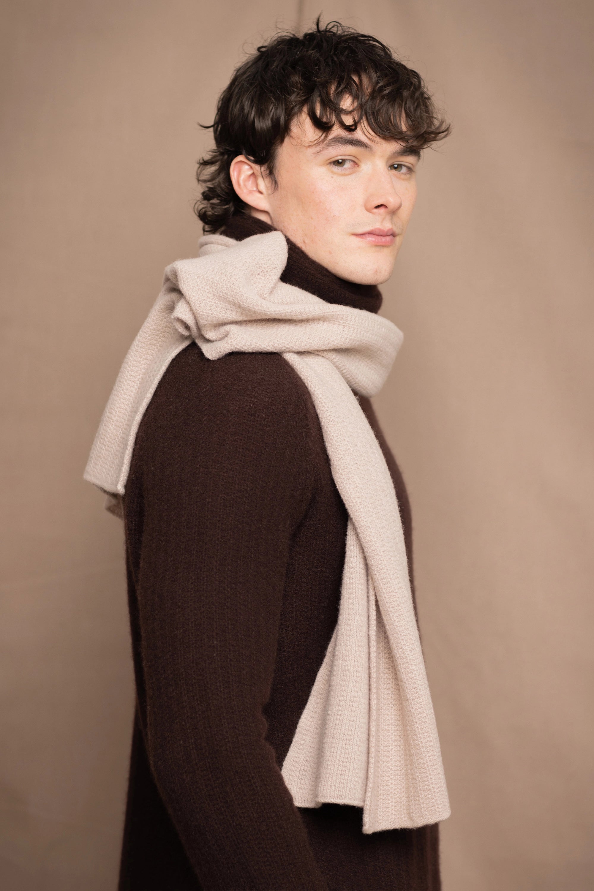 Fisherman's Cashmere Scarf | Oyster