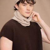 Full Bloom Unisex Cashmere Snood | Oyster