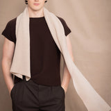 Moss Cashmere Scarf | Oyster