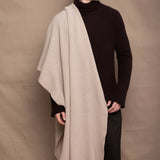 Moss Cashmere Blanket Wrap | Oyster