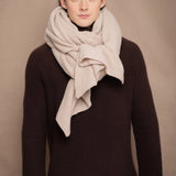 Moss Cashmere Blanket Wrap | Oyster