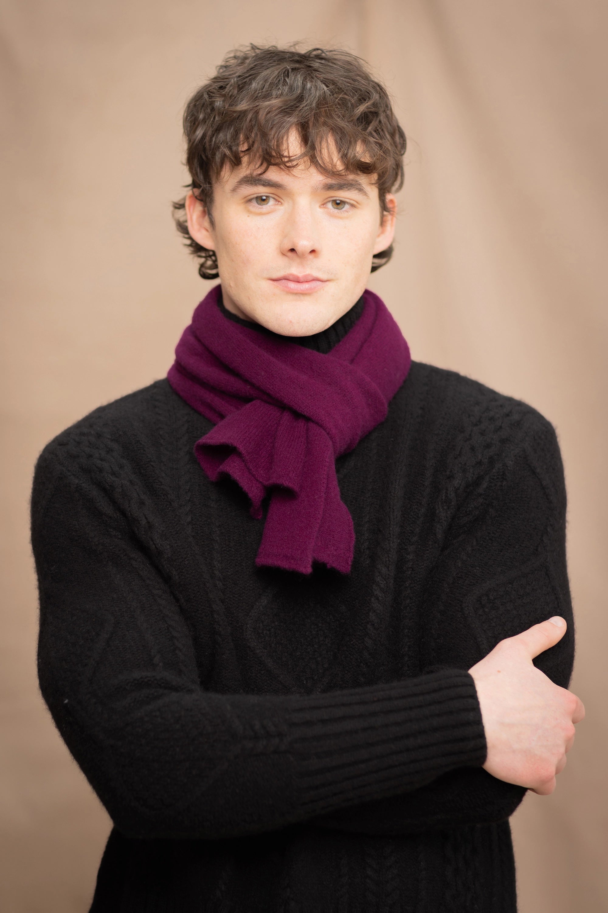 Sarah Cashmere Scarf | Beetroot