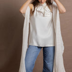 100% Cashmere Lace Wrap Shawl in White