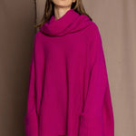 Bright Pink Oversized Cashmere Sweater