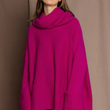 Bright Pink Oversized Cashmere Sweater
