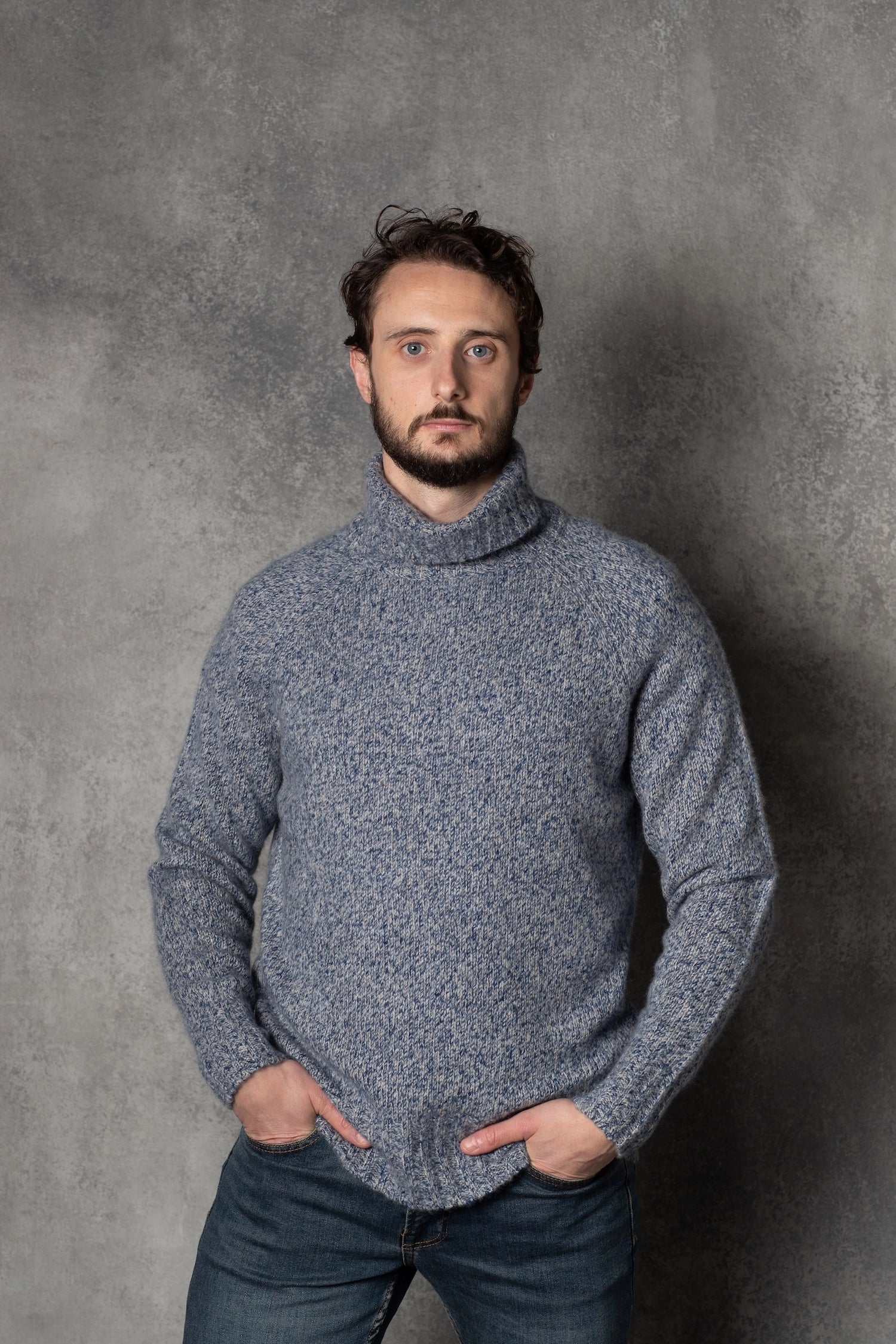 Wow Polo Neck Unisex Cashmere Sweater
