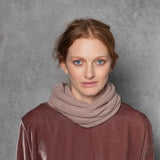 Cashmere Snood in Dusty Pink