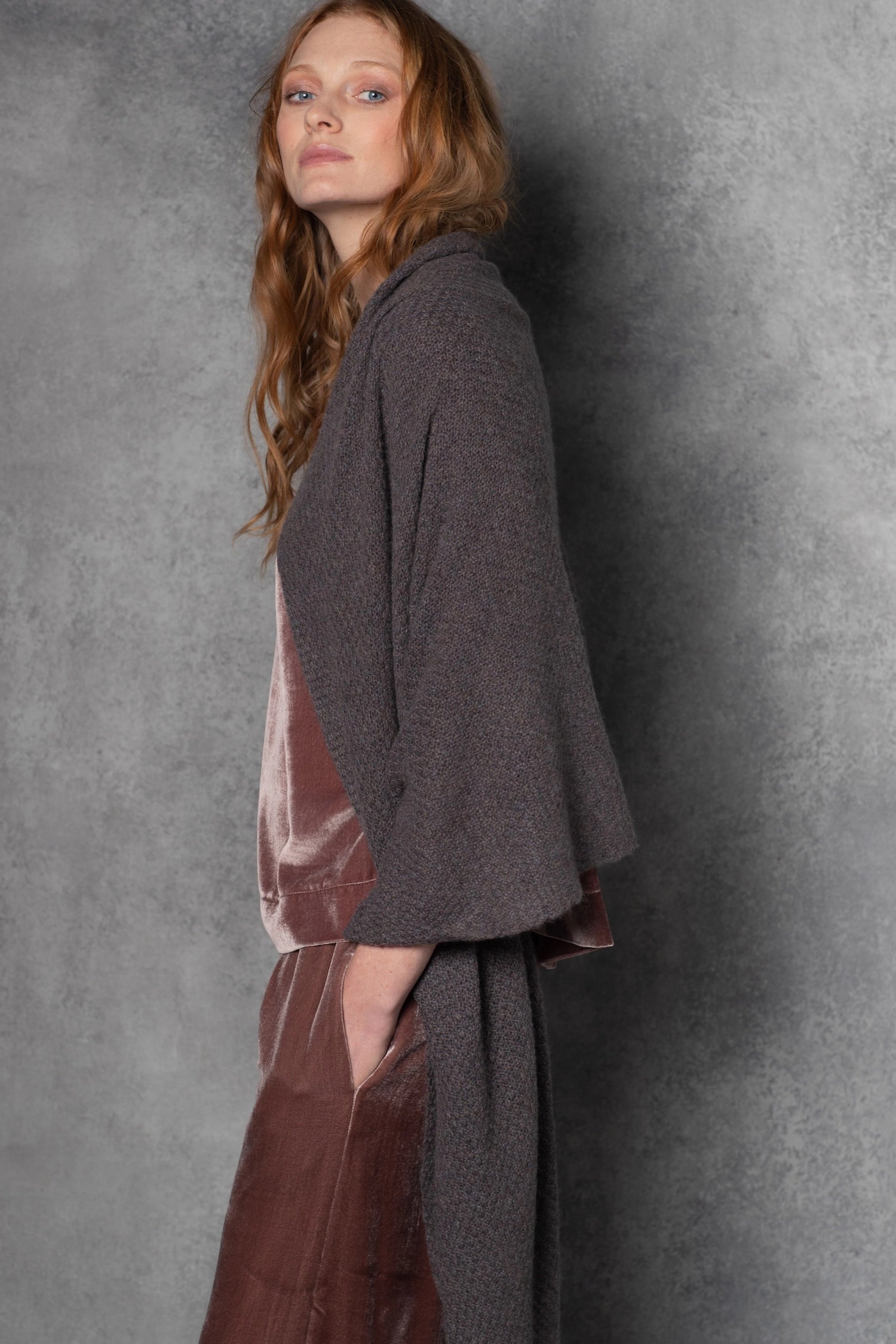 Cashmere wrap 2025 with sleeves