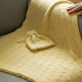 Cashmere Baby Blanket & Hat Gift Set (Réiltín Texture)