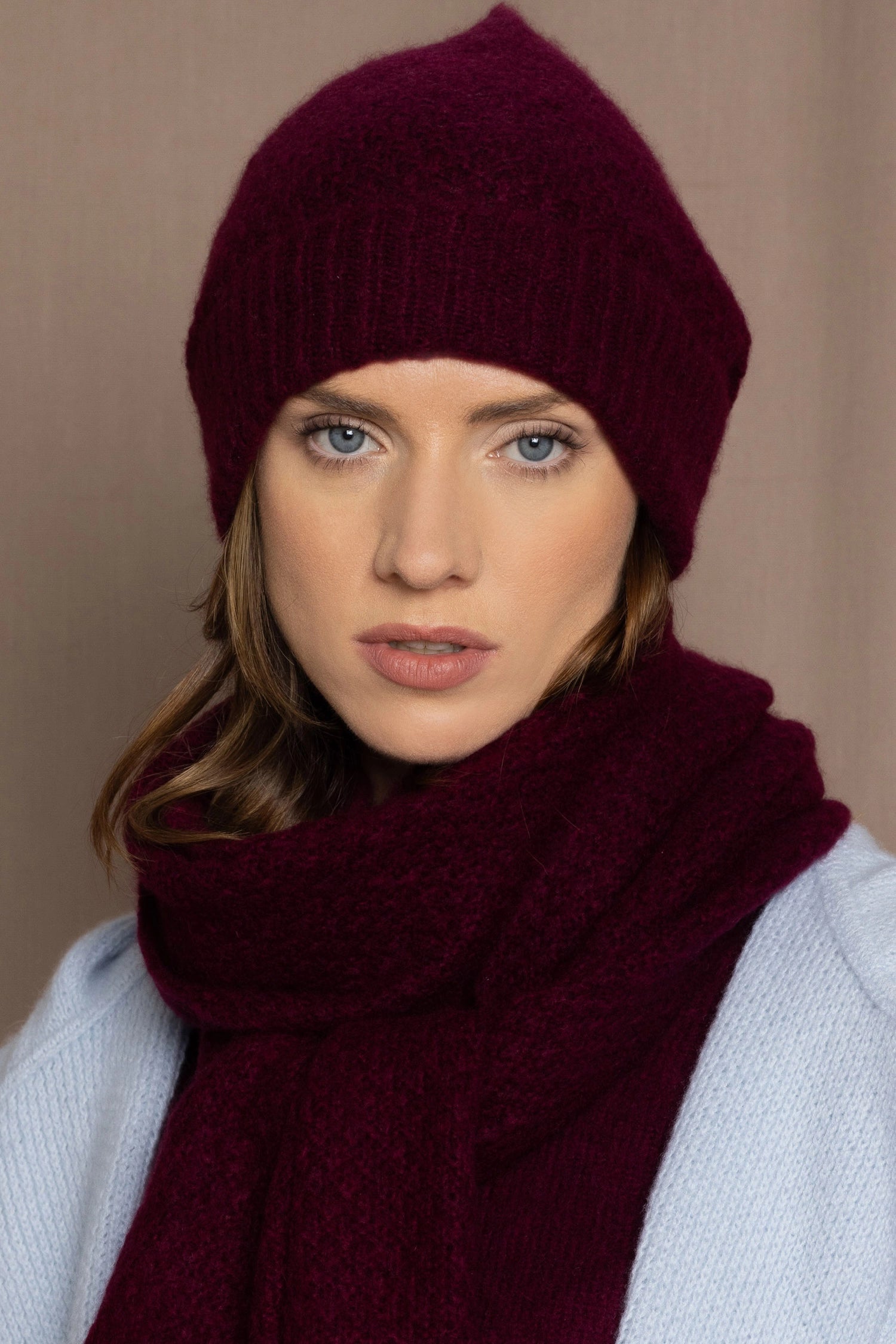 Ladies cashmere beanie hats clearance