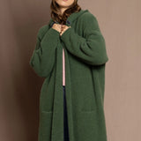 Moss Hooded Cardi Coat