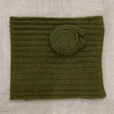 Cashmere Snood Neck Warmer in green