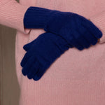 Cashmere Gloves in Blue