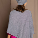 cashmere cape in grey