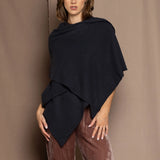 Cashmere Shawl or Wrap in Navy